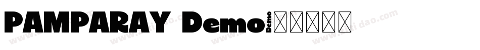 PAMPARAY Demo字体转换